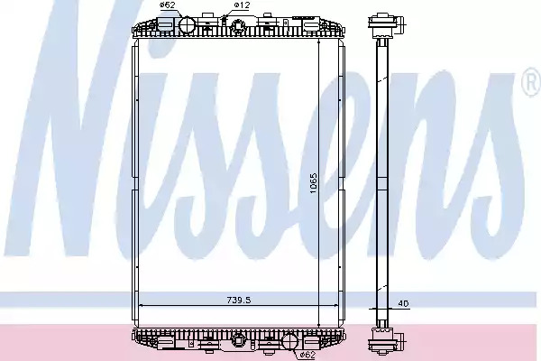 Теплообменник NISSENS 614170