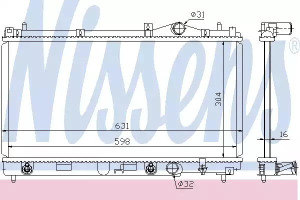 Теплообменник NISSENS 609941