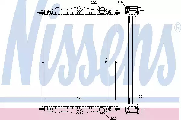 Теплообменник NISSENS 614430