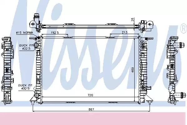 Теплообменник NISSENS 60321