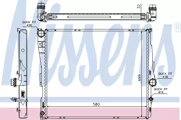 Теплообменник NISSENS 60807