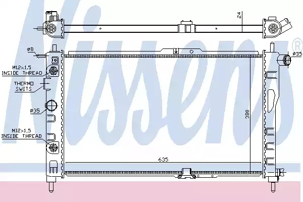 Теплообменник NISSENS 616521