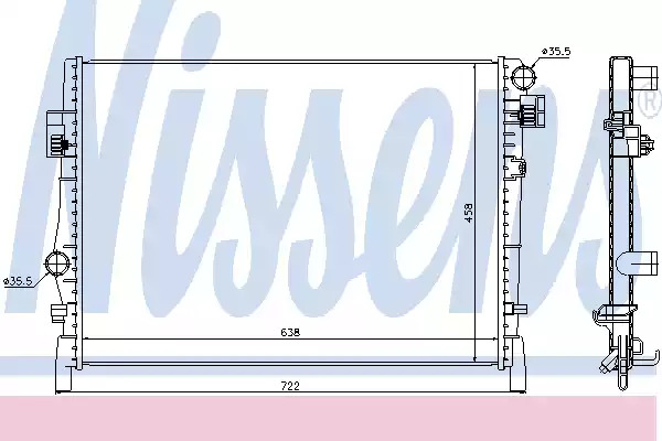 Теплообменник NISSENS 61027