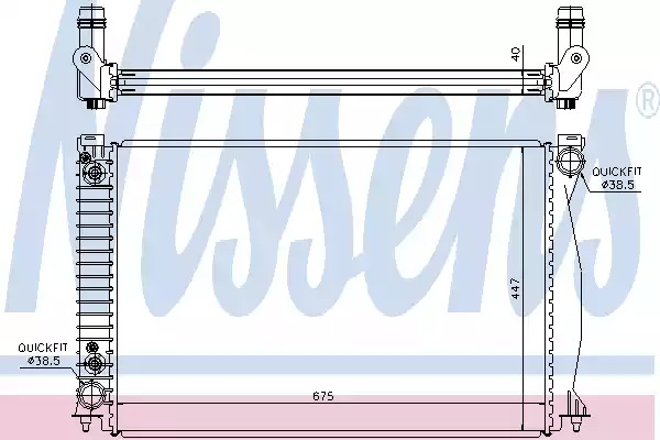 Теплообменник NISSENS 60328