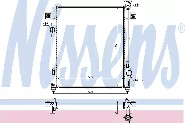 Теплообменник NISSENS 61030