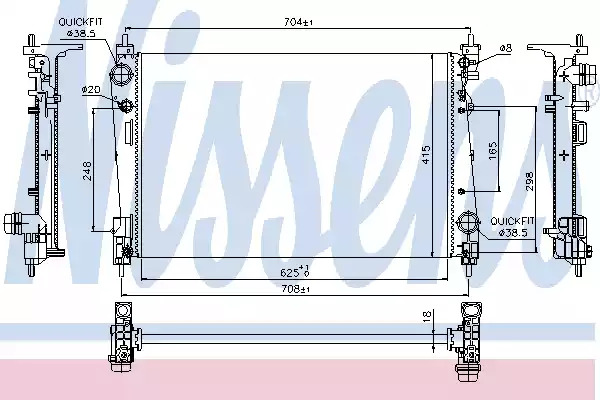 Теплообменник NISSENS 617864