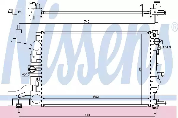 Теплообменник NISSENS 616903