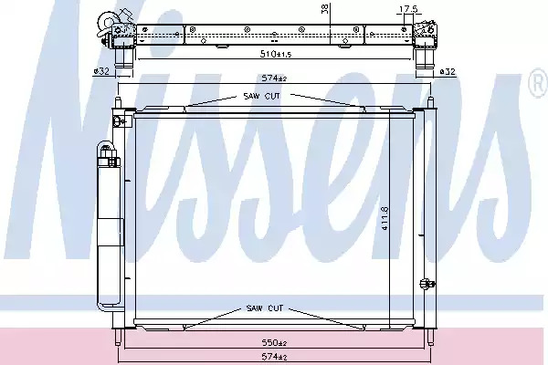 Теплообменник NISSENS 637625