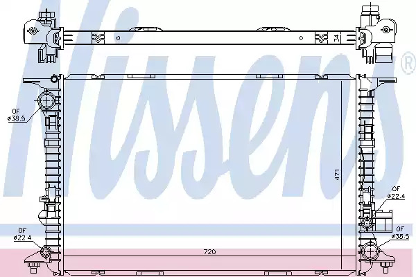 Теплообменник NISSENS 60327