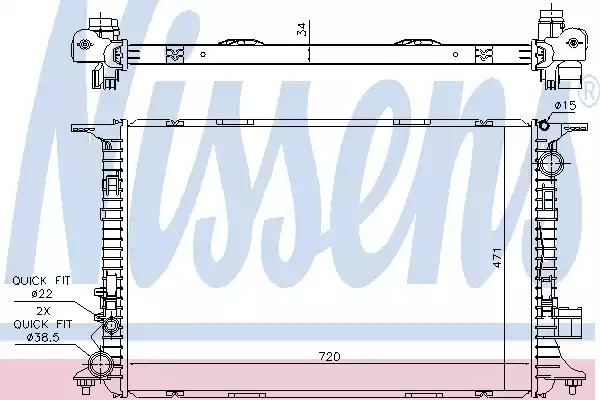 Теплообменник NISSENS 60326