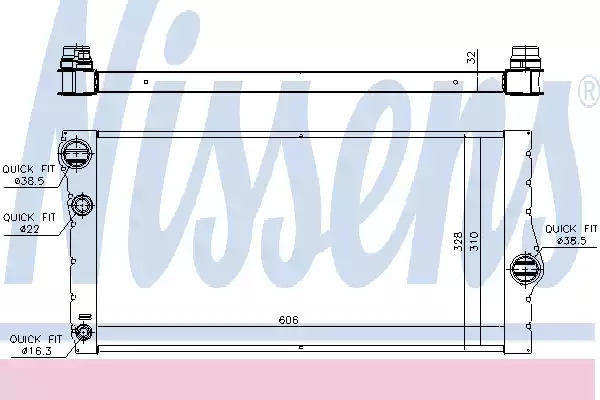 Теплообменник NISSENS 60769