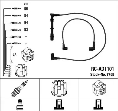 Комплект электропроводки NGK 7709 (RC-AD1101)