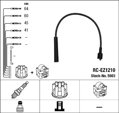 Комплект электропроводки NGK 5903 (RC-EZ1210)
