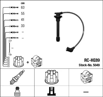 Комплект электропроводки NGK 5049 (RC-HE89)