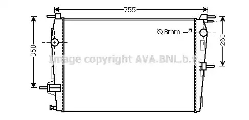 Теплообменник AVA QUALITY COOLING RT2458