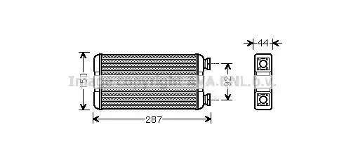 Теплообменник VAN WEZEL 43006457