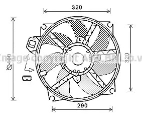 Вентилятор AVA QUALITY COOLING RT7563