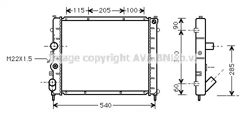 Теплообменник AVA QUALITY COOLING RTA2215