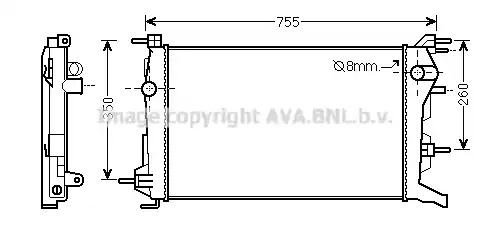 Теплообменник AVA QUALITY COOLING RTA2460