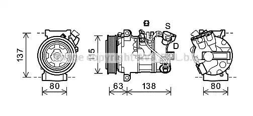 Компрессор AVA QUALITY COOLING RTAK491