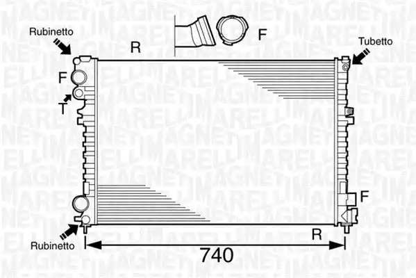 Теплообменник MAGNETI MARELLI 350213102700 (BM1027)