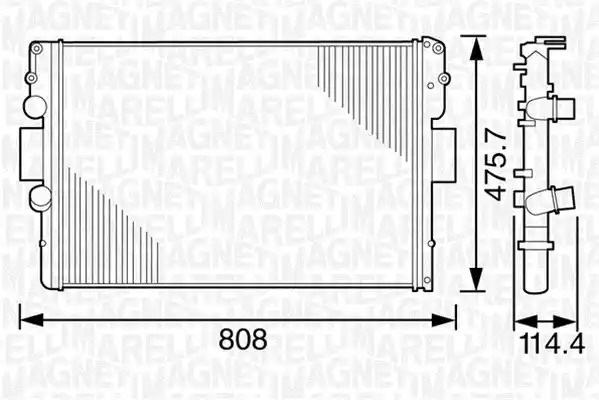 Теплообменник MAGNETI MARELLI 350213120900 (BM1209)