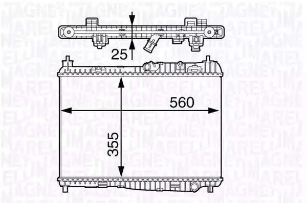 Теплообменник MAGNETI MARELLI 350213142100 (BM1421, 350 21 314 210 0, 350213142103)