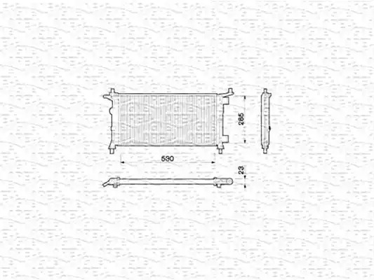 Теплообменник MAGNETI MARELLI 350213776000 (BM776, 350 21 377 600 0, 350 21 377 600 3, BM 776)