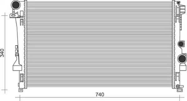 Теплообменник MAGNETI MARELLI 350213955000 (BM955, 350 21 395 500 0, BM 955)