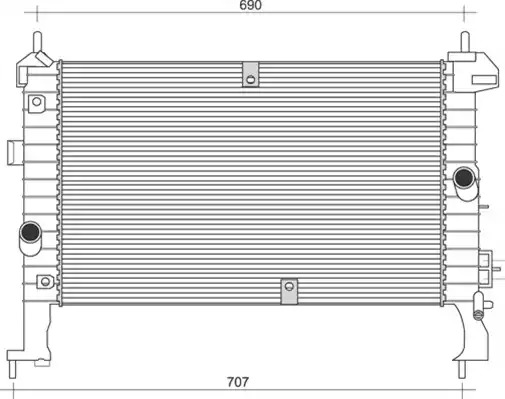 Теплообменник MAGNETI MARELLI 350213972000 (BM972)