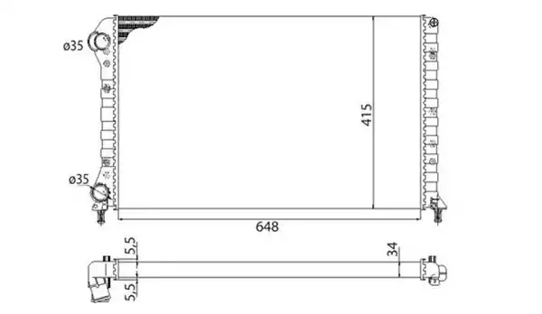 Теплообменник MAGNETI MARELLI 350213179003 (BMQ179)