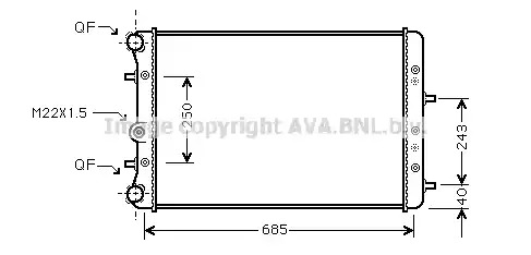 Теплообменник AVA QUALITY COOLING SAA2006