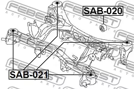 Подвеска FEBEST SAB-020