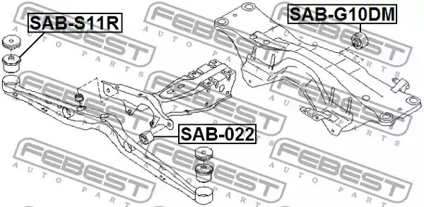 Подвеска FEBEST SAB-022