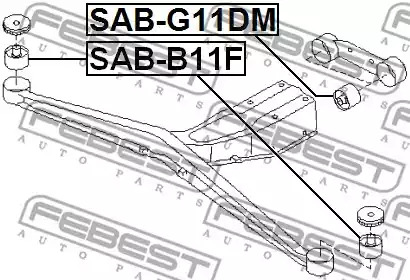 Подвеска FEBEST SAB-B11F