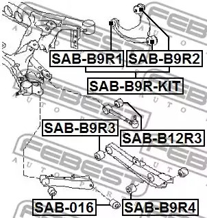 Подвеска FEBEST SAB-B9R-KIT