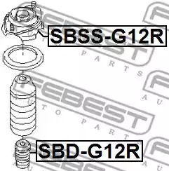 Амортизатор FEBEST SBD-G12R