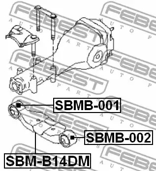 Подвеска FEBEST SBMB-001