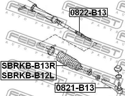 Пыльник FEBEST SBRKB-B12L