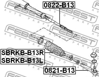 Пыльник FEBEST SBRKB-B13R