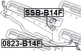 Подвеска FEBEST SSB-B14F