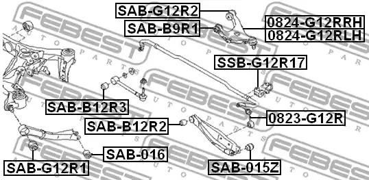 Подвеска FEBEST SSB-G12R14