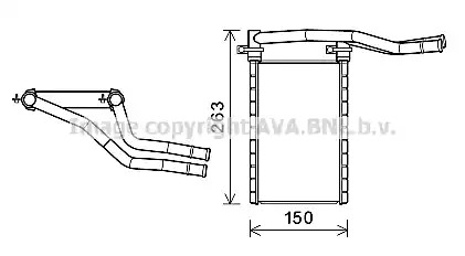 Теплообменник AVA QUALITY COOLING SZA6146