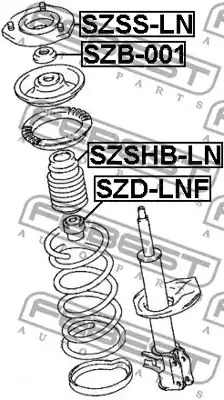 Амортизатор FEBEST SZD-LNF