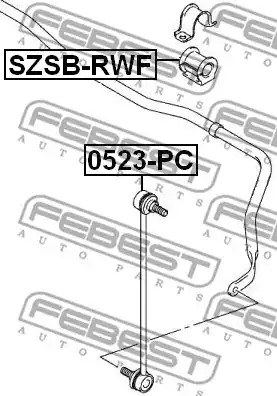 Подвеска FEBEST SZSB-RWF