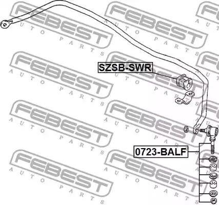 Подвеска FEBEST SZSB-SWR