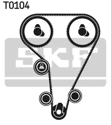 Ременный комплект SKF VKMA 04212 (VKM 14210, VKM 24210, VKM 24211, VKMT 04212)