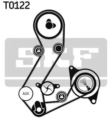 Ременный комплект SKF VKMA 04107 (VKM 14103, VKM 14107, VKM 24107, VKMT 04103, VKMT 04105, VKN 1006)