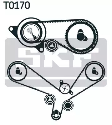 Комплект водяного насоса / зубчатого ремня SKF VKMC 01952 (VKMA 01952, VKN 1002, VKPC 81635)