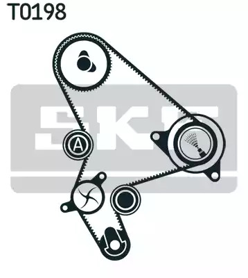 Комплект водяного насоса / зубчатого ремня SKF VKMC 03266 (VKMA 03266, VKPC 83643)